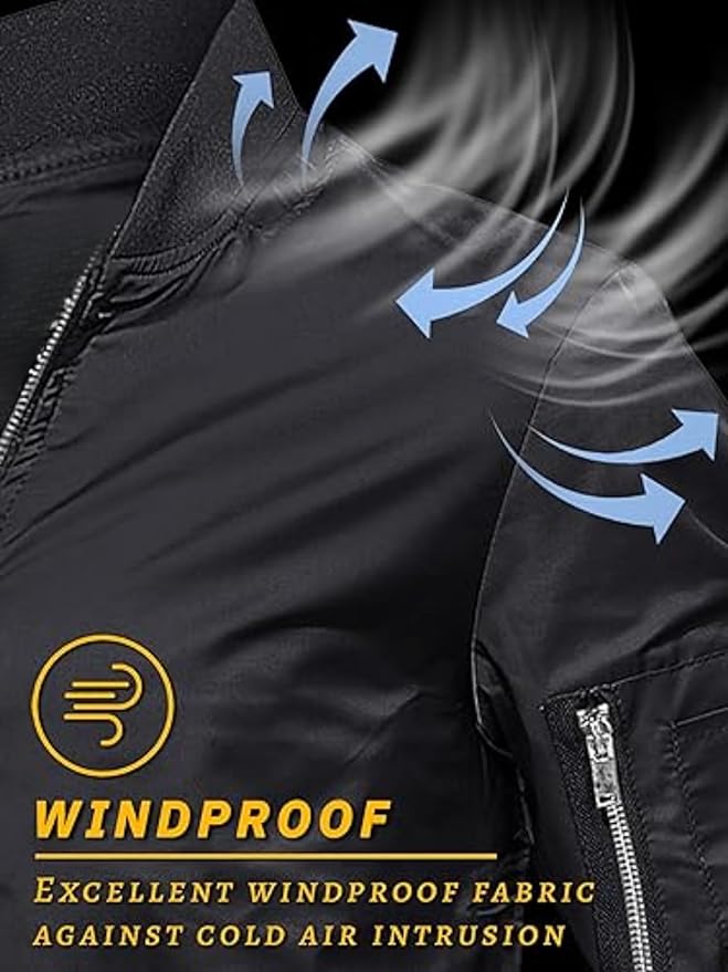 Men’s Stylish Thermal Jacket with Zipper Pockets – Windproof Protective Nylon Jacket for Cold Weather - Image 4